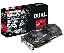 ASUS Grafička karta DUAL-RX580-O4G