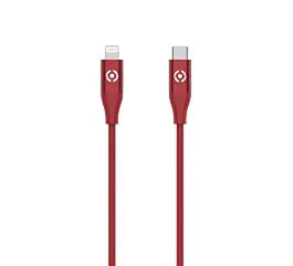 Celly Konverter kabl USB-C na Lightning (m/m) 1,5 m - Crveni