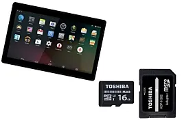 Denver Tablet TAQ-10363PT + Toshiba MicroSD od 16 GB