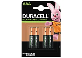 Duracell Baterije AAA 750 mAh - 4 komada
