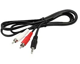 E-Green Kabl audio 3,5 mm - 2 x RCA 10 m - Crni
