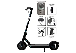 Električni trotinet + kaciga, torbica, retrovizor Ring RX1 - Crni