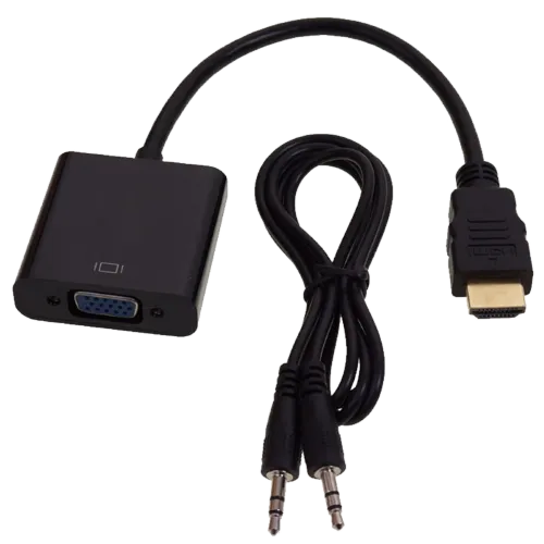 Fast Asia Adapter HDMI na VGA + Audio kabl 3,5 mm 310 - Crni