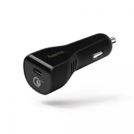 Hama Auto punjač za mobilni telefon Qualcomm Quick Charge 4+ - Crni
