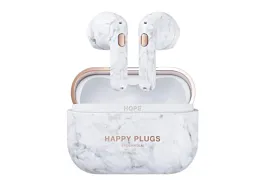 Happy Plugs Bežične bubice Hope TWS - Beli mermer