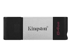 Kingston USB flash DataTraveler 80 DT80/64GB - Srebrno-crna