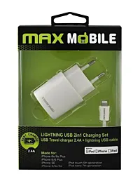 MAX MOBILE Punjač za mobilni telefon 2U1 2.4A MFI APPLE