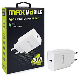 Max Mobile Punjač za mobilni telefon PD 18 W QC 3.0 Type C TR-207
