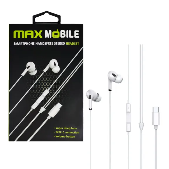 MaxMobile Žičane slušalice WE08 - Bele