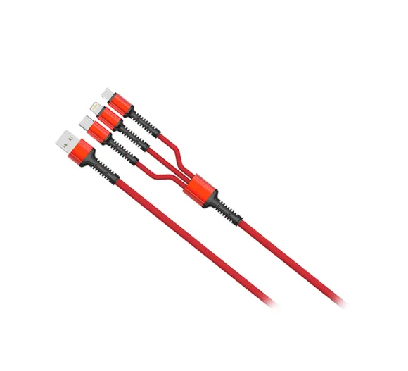 Moye USB Data kabl 3u1-Crveni