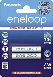 Panasonic Eneloop BK-4MCCE Punjiva baterija, AAA, 750 mAh, 2/1