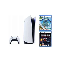 Playstation Konzola PS5+Hor+SpidermanMM