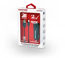 PROMATE Auto punjač za mobilni CARKIT-M