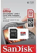 SANDISK memorijska kartica SDHC32GB MICRO 80MB