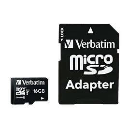 Verbatim Premium microSD HC 16GB UHS-I Class 10 + adapter - 44081