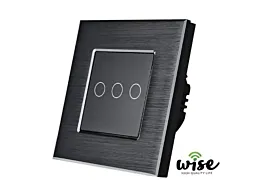Wise Pametni prekidač 3 tastera W2-301 - Crni