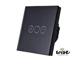 Wise Pametni prekidač 3 tastera WD0003 - Crni