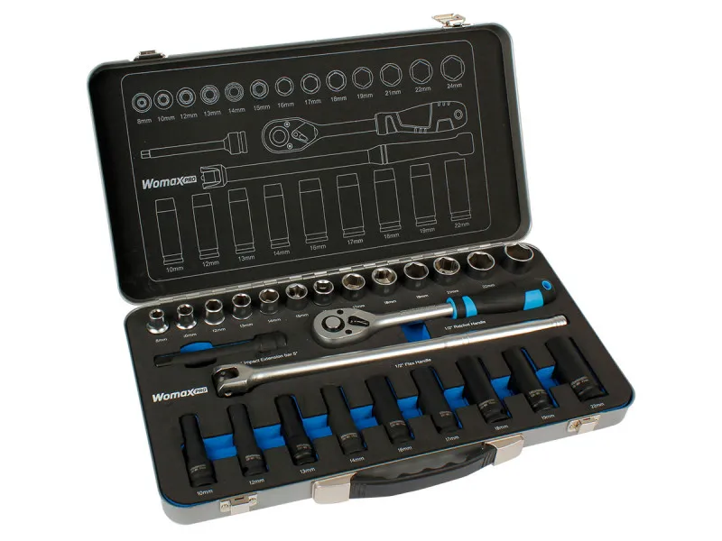 KLJUČ NASADNI 1/2" SET 25 KOM