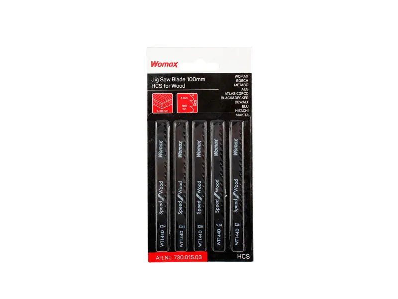 LIST TESTERE ZA UB.TEST. 100MM ZA DRVO  SET 5 KOM