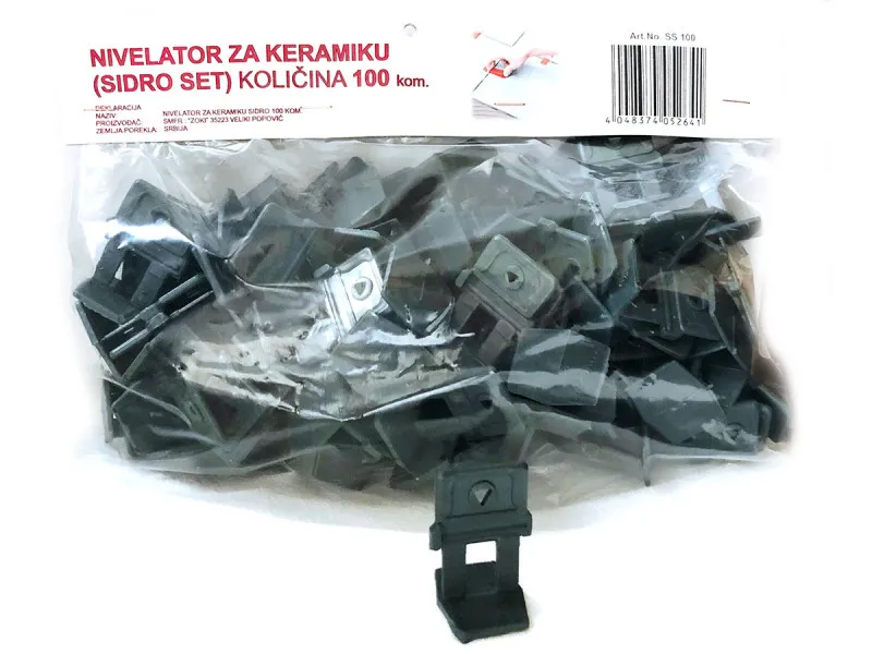NIVELATOR ZA KERAMIKU SIDRO SET 100KOM.