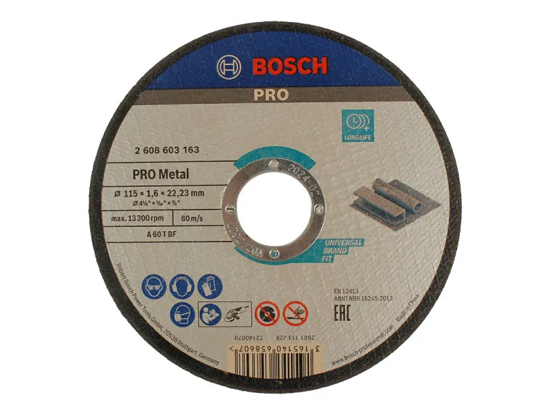 PLOČA REZNA ZA METAL LPP 115X1.6X22.23 RAVNA