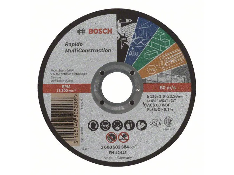 REZNA PLOČA O115x22,23x1,0mm RAVNA MULTI CONSTRUCT