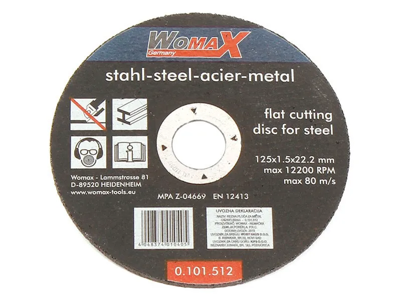 REZNA PLOČA  O125X1.50mm ZA METAL