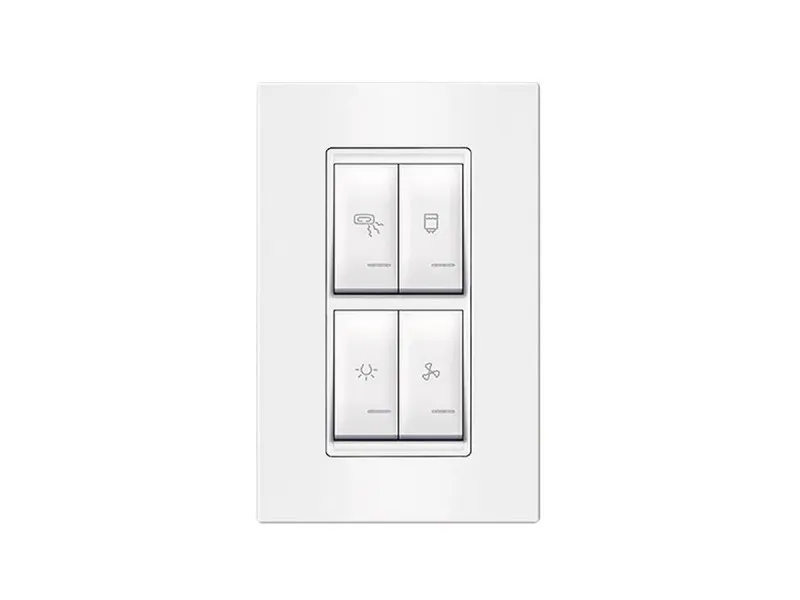 Set sklopki za kupatilo 4x16AX 250V~ sa indikacijom, vertik. univerzalni (sv...