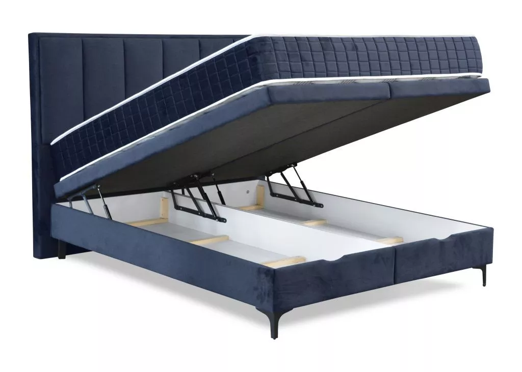 BOX KREVET BEZ OPRUGA 160/200 cm tamnoplava