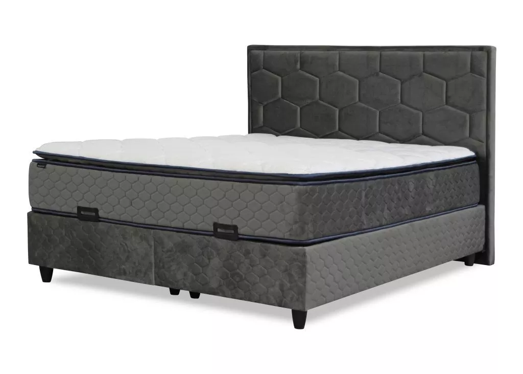 BOX KREVET BEZ OPRUGA 180/200 cm siva
