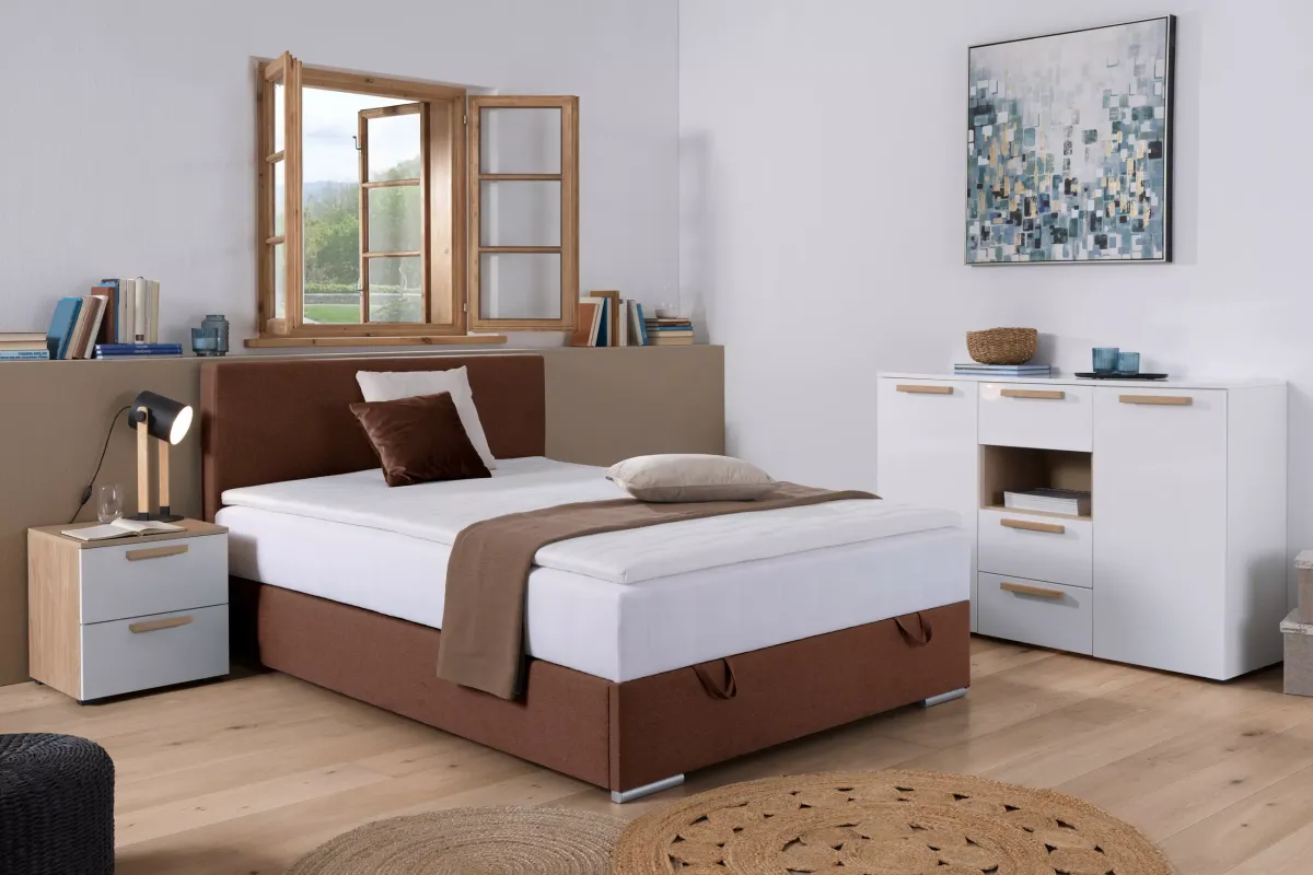 BOX KREVET BEZ OPRUGA 90/200 cm braon
