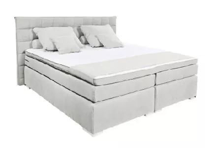 BOXSPRING KREVET 140/200 cm siva