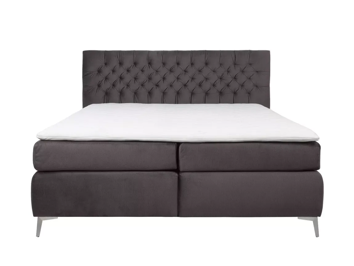 BOXSPRING KREVET 160/200 cm tamnosiva