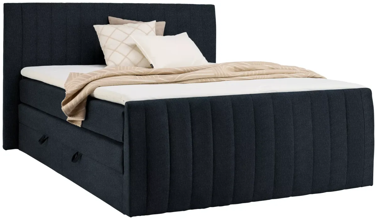 BOXSPRING KREVET 180/200 cm crna