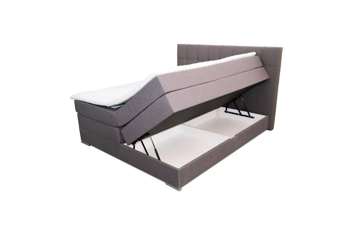 BOXSPRING KREVET 180/200 cm siva