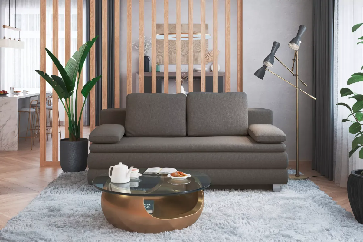 BOXSPRING SOFA grafitno siva