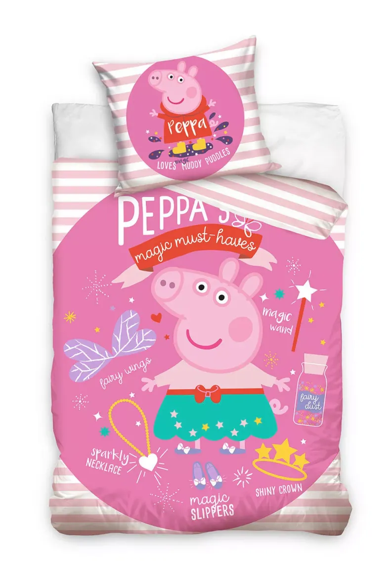 DEČJA POSTELJINA 135/200 cm tekstil pink