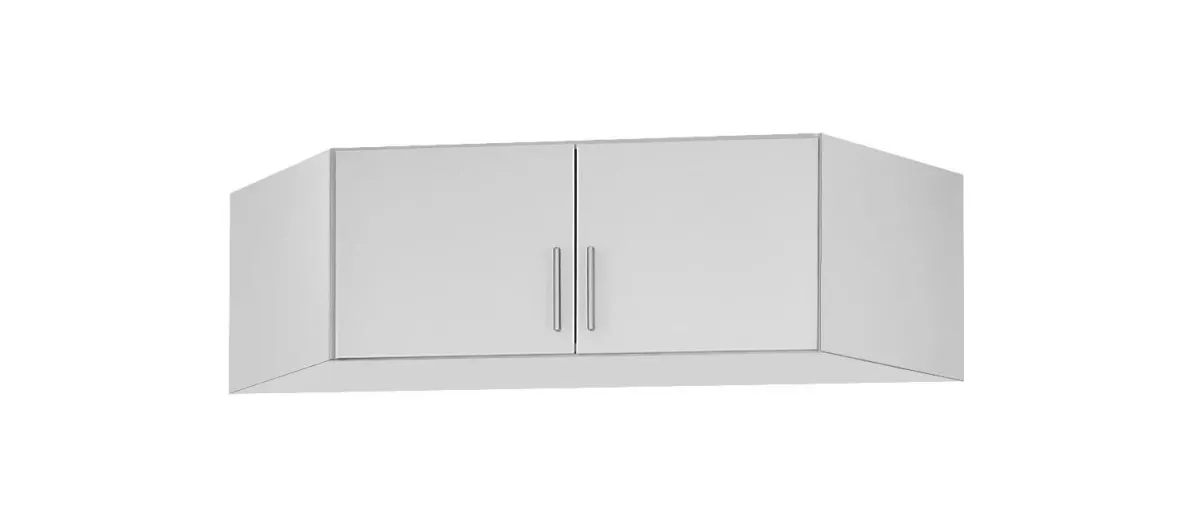 DODATNI ELEMENT ZA ORMAR bela, bela visoki sjaj 117/39/117 cm