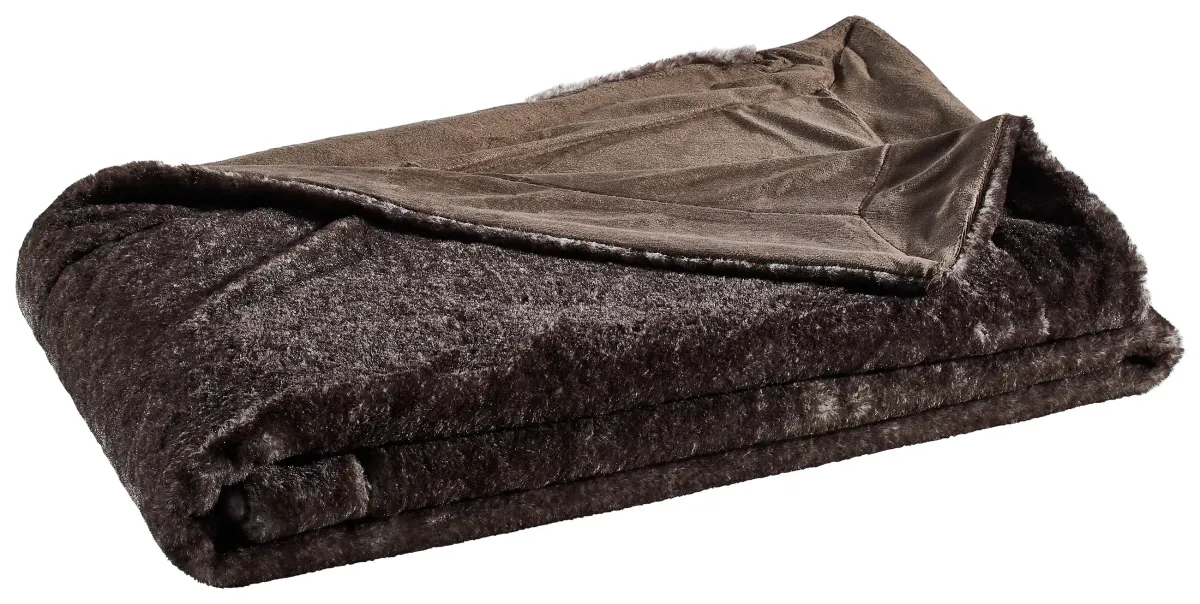 ĆEBE OD VEŠTAČKOG KRZNA 150/200 cm antracit