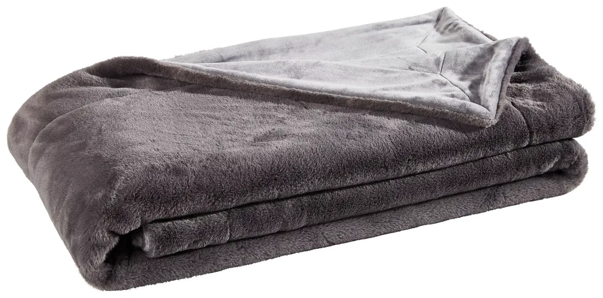 ĆEBE OD VEŠTAČKOG KRZNA 150/200 cm antracit