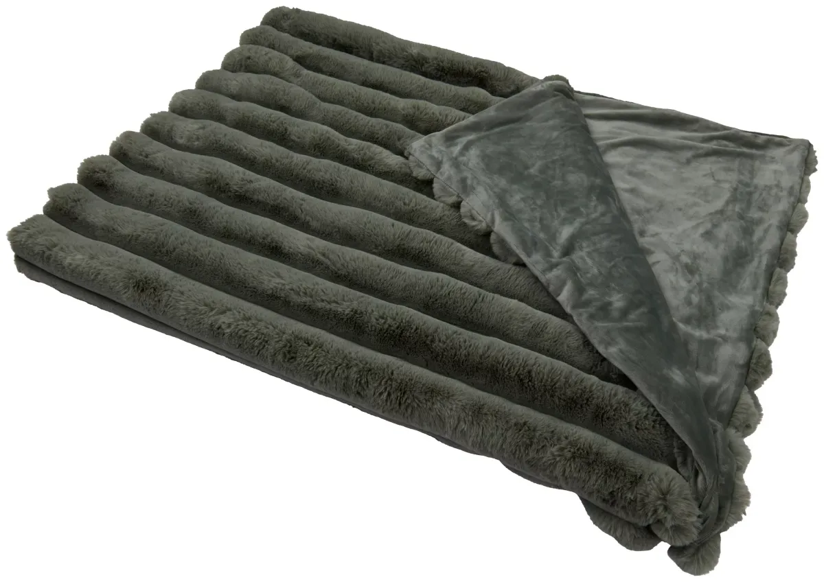 ĆEBE OD VEŠTAČKOG KRZNA 150/200 cm zelena