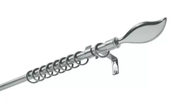GARNIŠNA srebrna, metal, plastika