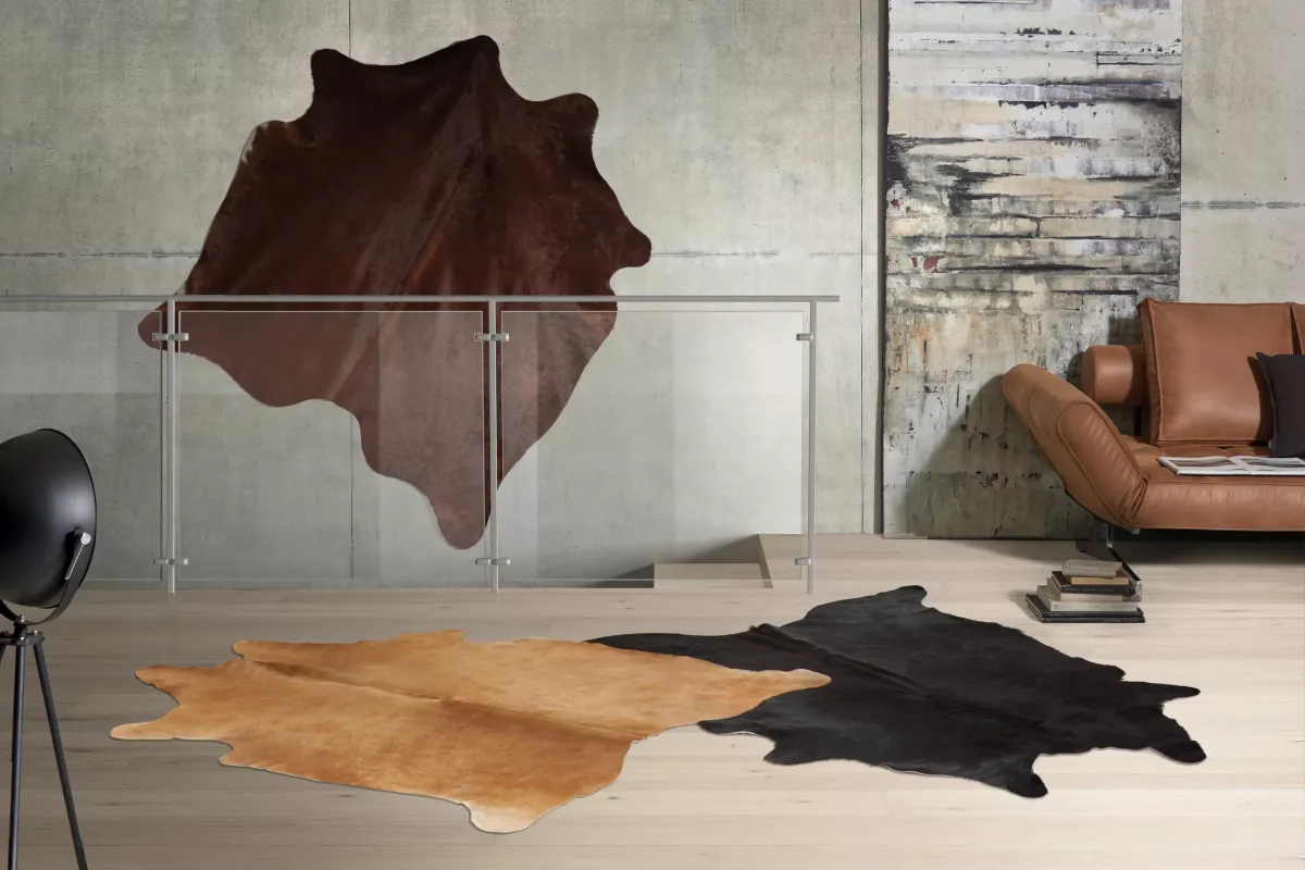 GOVEĐA KOŽA SA KRZNOM