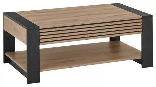 KLUB STOČIĆ 108/42/60 cm crna, hrast artisan