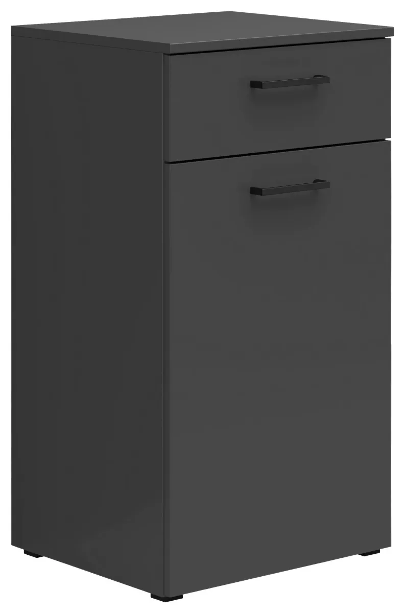 KOMODA 45/83/40 cm grafitno siva