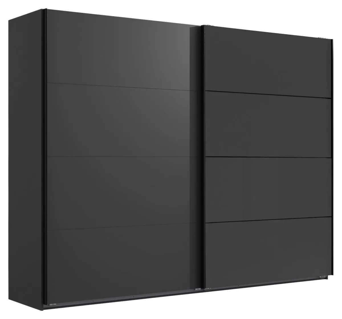 ORMAR - VISEĆA KLIZNA VRATA grafitno siva, crna 270/210/65 cm