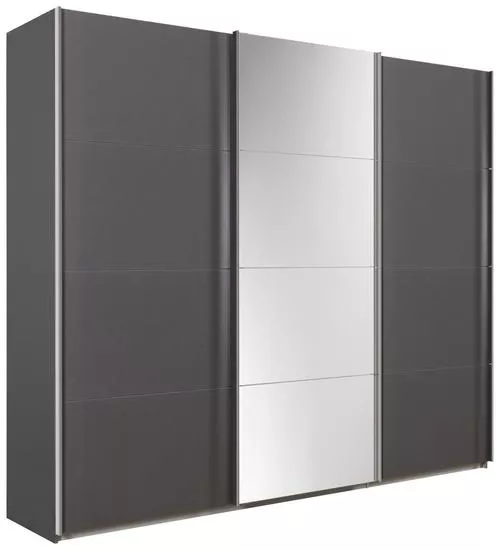 ORMAR - VISEĆA KLIZNA VRATA tamnosiva 270/230/62 cm