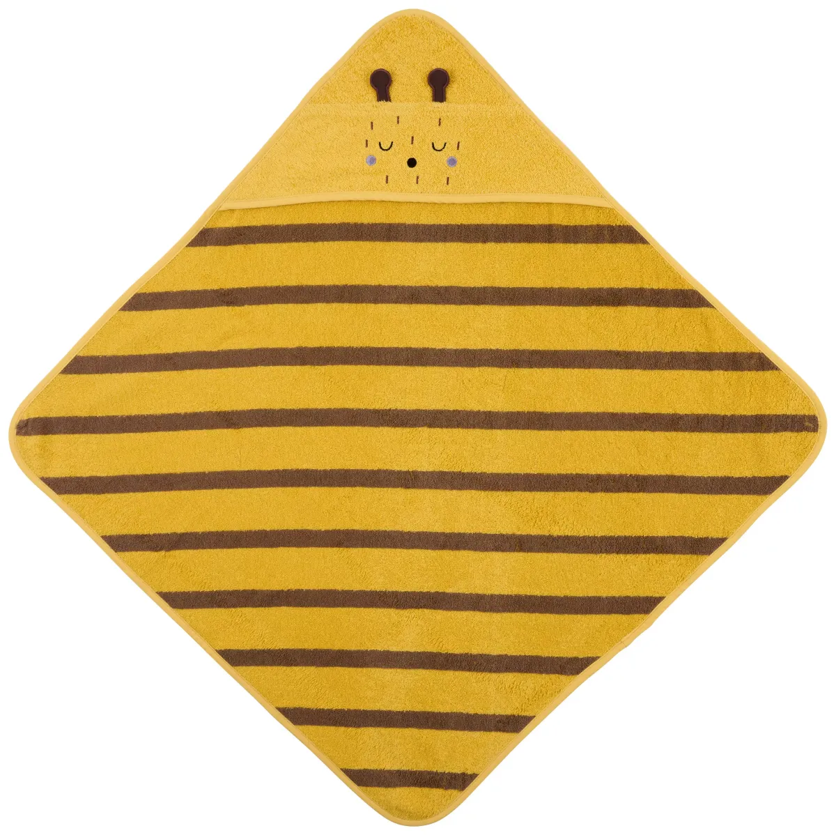 PEŠKIR SA KAPULJAČOM 75/75 cm žuta