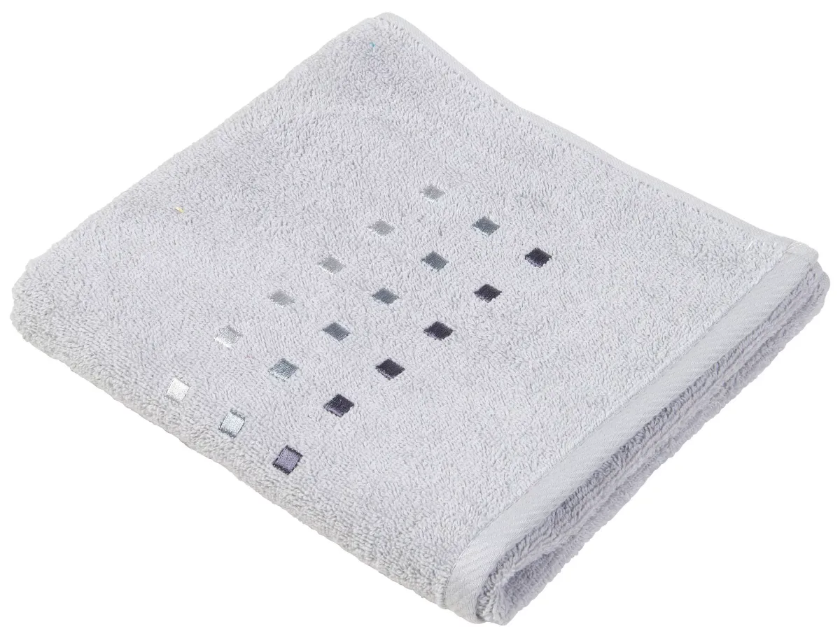 PEŠKIR ZA RUKE QUATTRO srebrna 50/100 cm