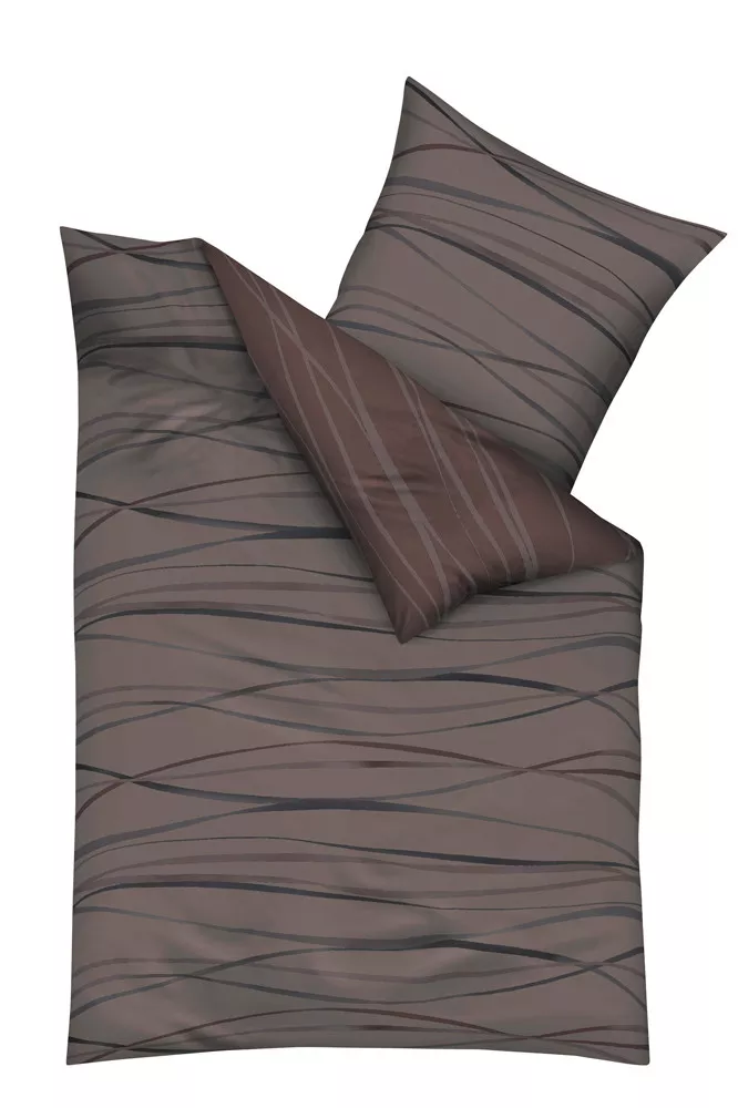 POSTELJINA 140/200 cm saten braon